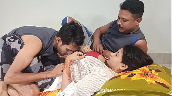 Malam Panas Bertiga: Adik Tiri Dan Kakak Beradik Menggila Bersama Shathi Khatun, Hanif, Dan Shapan Pramanik