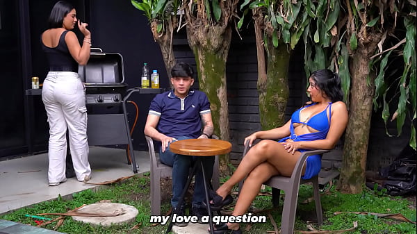 Diam, Jangan Berisik! – Ibu Tiri Menggoda Pacar Putrinya Diam-diam – Big Jackson & Lina Henao