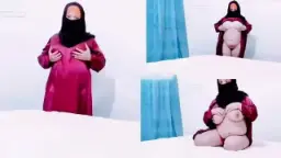 Arab Ratu Niqab Pamer Dua Gunung Montok Sange Abis