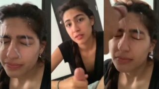 Cewek Desi Cantik Muka Penuh Crot Tebel
