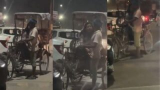 Cewek Mumbai Colokin Supir Becak Pake Bahasa Hindi, Bikin Makin Panas.