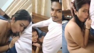 Gadis Kuliah Umur 21 Tahun Ngeblow Desi Buat Pacarnya Dengan Gaya Liar