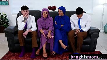 Pesta Sange Balas Dendam Bareng Dua Hijab Montok Tante-tante Sama Anak Tiri Kontol Gede