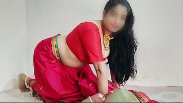 Bini Tetangga Montok Pake Sari Merah, Crotnya Basah Kena Goyangin, Suara Desahannya Bikin Makin Tegang.