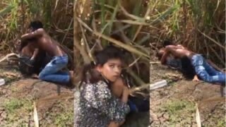 Ceweknya Digojlok Di Semak-semak, Crot Di Luar, Pasangan India Mesum Di Alam Terbuka