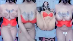 Lia Ngocok Dada Mulus