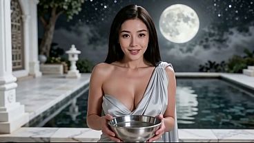 Xinyi Telanjang Dikocok Habis-habisan Di Kuil Bulannya, Air Mani Penuh Lubang Suci.